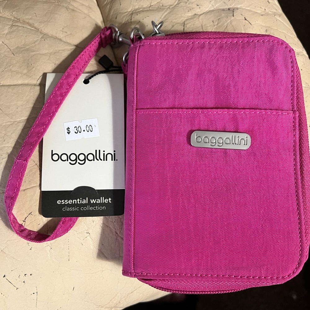 NWT BAGGALLINI essential wallet